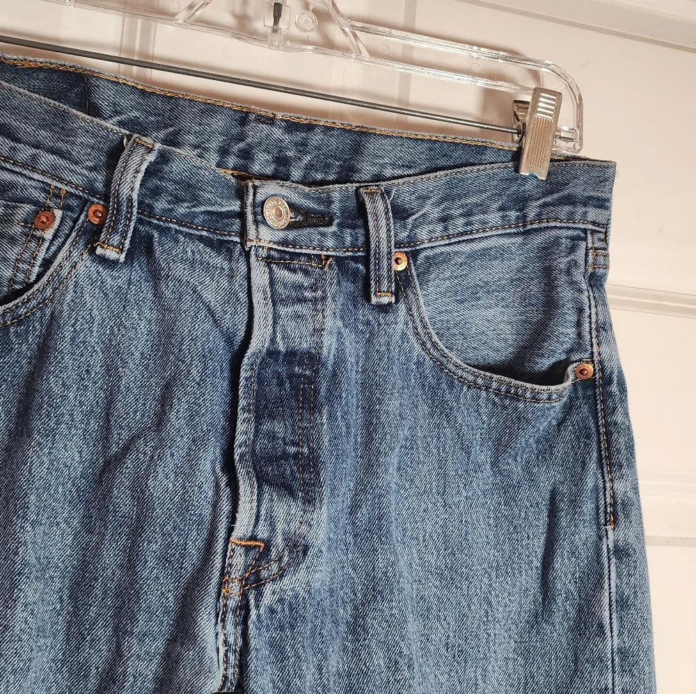 Levis 501 Classic Men's Blue Denim Jeans 30 X 30 Minor Flaw